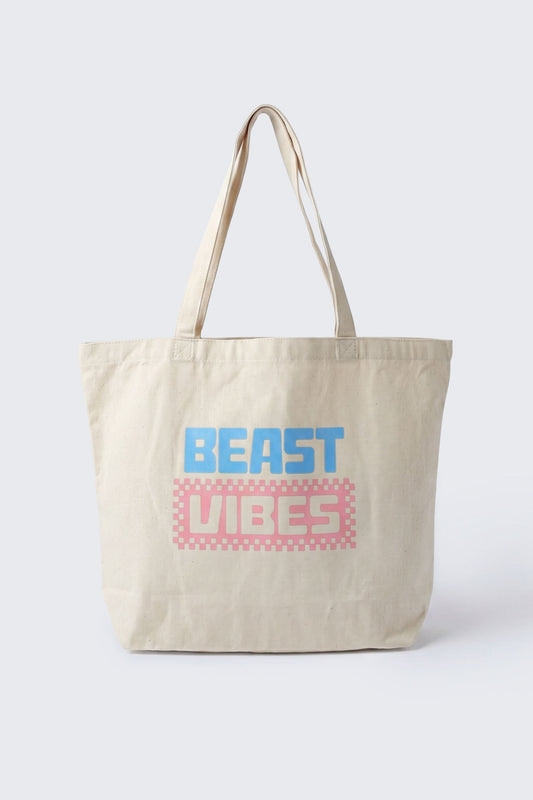 Beast Vibes Checkerboard Tote Bag
